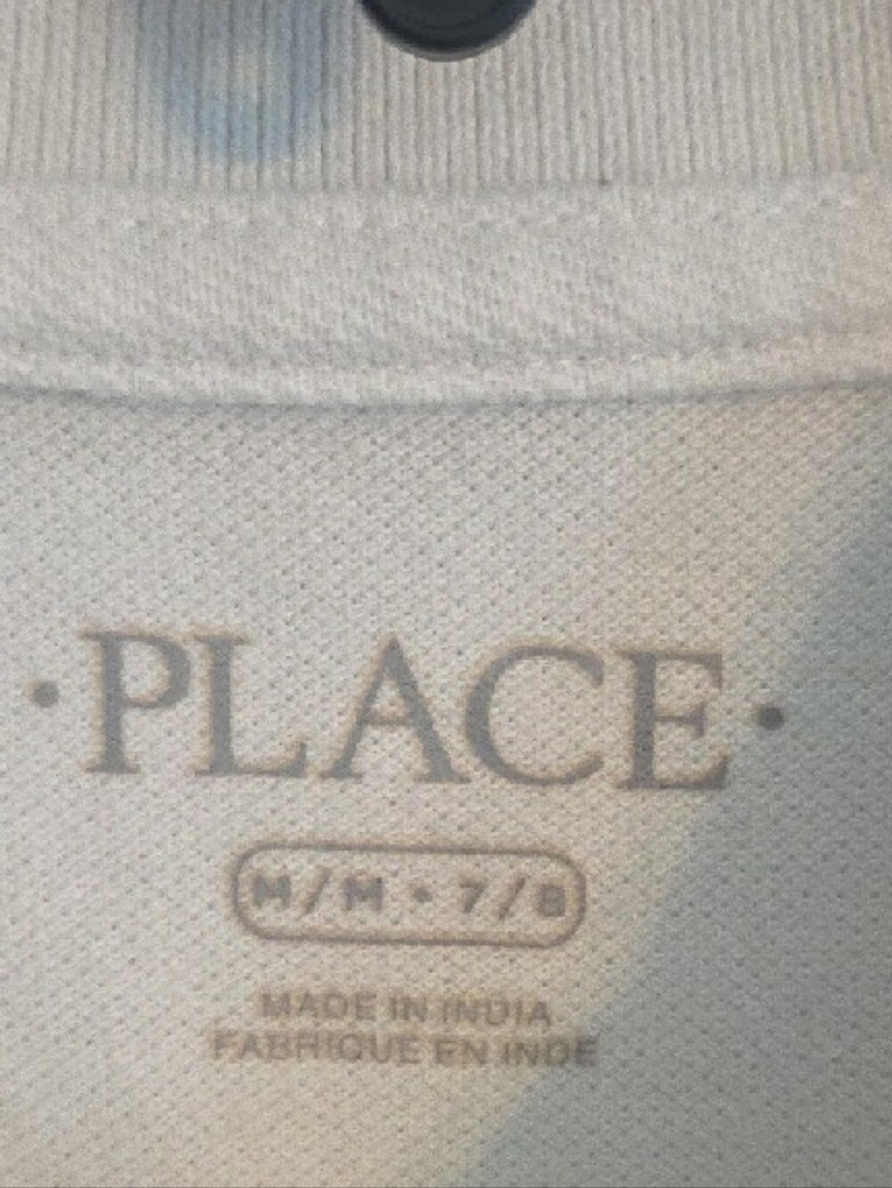 Kids White Polo Shirt - Classic Short Sleeve Sz M (7/8) - Picture 2 of 3